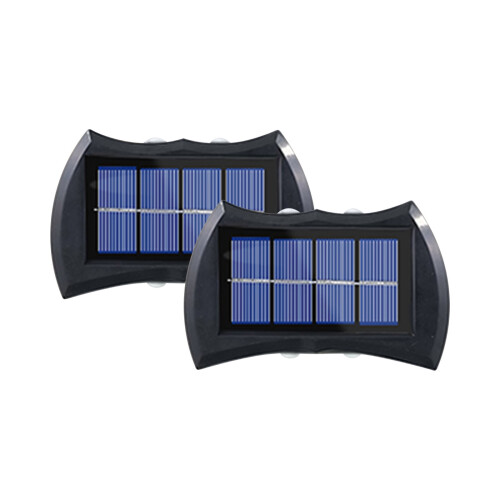 2 ηλιακά εξωτερικά φώτα LED, ασύρματα προβολείς κήπου, IP65 αδιάβροχα, φωτισμός 1
