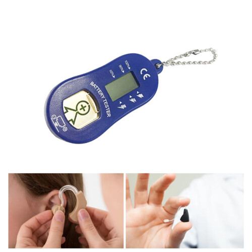Hearing Help Battery Checker With Storage Compartment Accurate Battery Measure Suitable For Elderly Users Active 1