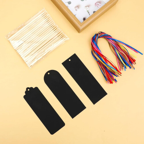 Rainbow Scratch Paper Art Bookmarks Kit 12 pcs 2