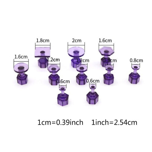 10Pcs Paintles Dent Removal Puller Tabs Dent Repairs Tools Set Pulling Tabs Auto Body Kits 2