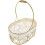 Panier de rangement à poignée de table en fer doré (1 pièce) 4