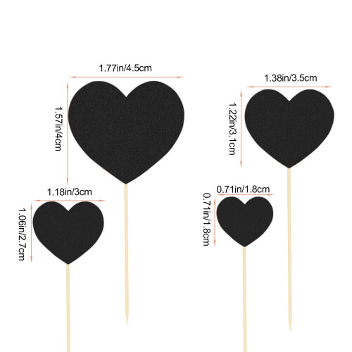 Valentine's Day Glitter Paper Heart Flag 20 Pack 2