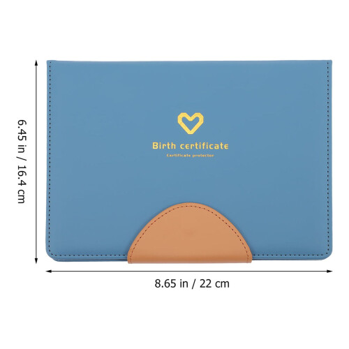 Birth Certificate Case Birth Certificate Sleeve Blue Birth Certificate Protector 2