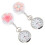 2Pcs Retractable Pocket Watch for Nurses with Large Arabic Numbers Assorted Colors 8