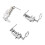 3x Sewing Free Motion Presser Foot Professional Versatile Replacement Household 2