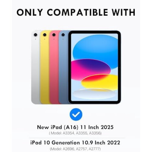 Θήκη iPad 11ης γενιάς (A16) και 10ης γενιάς με αποσπώμενο πληκτρολόγιο Bluetooth, θήκη για 1