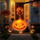 Διακοσμήσεις κολοκύθας για το Halloween, Εσωτερικά φώτα, διακόσμηση κολοκύθας για το 4