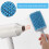 Quick Drying Hair Brush Paddle Brush for Smooth Styling with Plastic Ergonomic Handle 1Pcs 7
