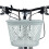 Scooter Basket 1Pack Plastic Rectangular Grey for Cycling and Shopping Use for Adults 2