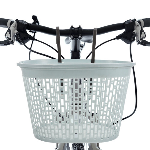 Scooter Basket 1Pack Plastic Rectangular Grey for Cycling and Shopping Use for Adults 1