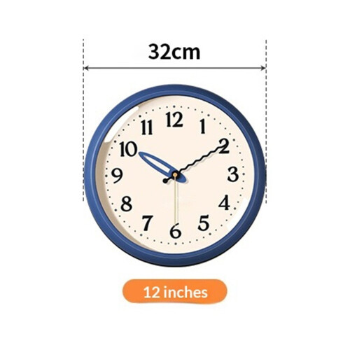 Modern Minimalist Wall Clock Silent Battery Powered for Home Use Large Font 1