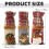 Jutepose til vinflasker, juledesign, 1-pak 3