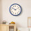 Modern Minimalist Wall Clock Silent Battery Powered for Home Use Large Font 6
