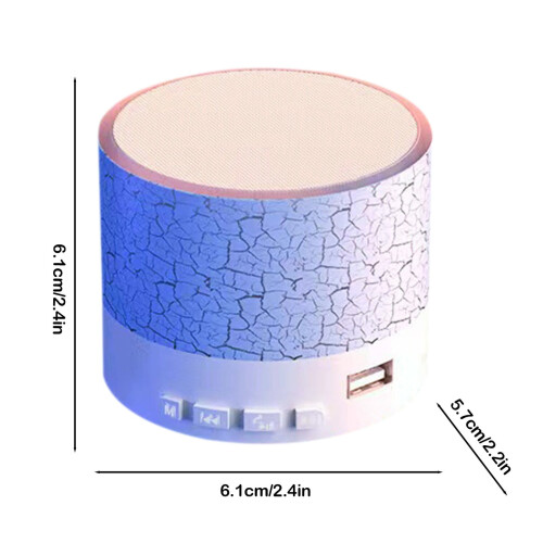 Portable Mini Bluetooth Speaker, Small Wireless Speaker with Subwoofer & LED Light – Compatible with All Devices 2