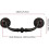 Vintage cabinet pulls 4 pack iron black 4.33 inch 2