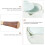 Raindrops Ceramic Teapot White 1pcs 6.9x4.3in 6