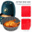 2 pcs silicone air fryer baking liner for kitchen use 4