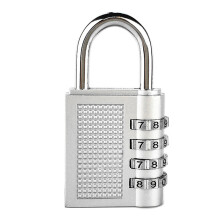 Waterproof Combination Lock4Digit Padlock Zinc Alloy Lock Rustproof Resettable Password Sturdy Construction High Security Outdoor Use Wide