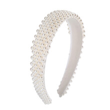 Luxuriöses, perlenbesetztes Haarband für Damen, modisches Haaraccessoire, schlichtes und elegantes Design, elastische und bequeme Passform,