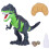 Τηλεχειριζόμενο παιχνίδι δεινοσαύρων Velociraptor για παιδιά που περπατάει, βρυχάται, 1
