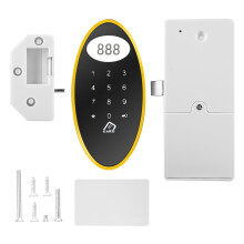 Electronic Cabinet Lock With Touchscreen, RFID And Biometric Access Zinc Alloy Digital Keypad Door Lock Easy Mounting Suitable For Schools Offices