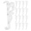 48Pcs Clear Acrylic Valance Clips Horizontal Blinds Invisible Holders 3