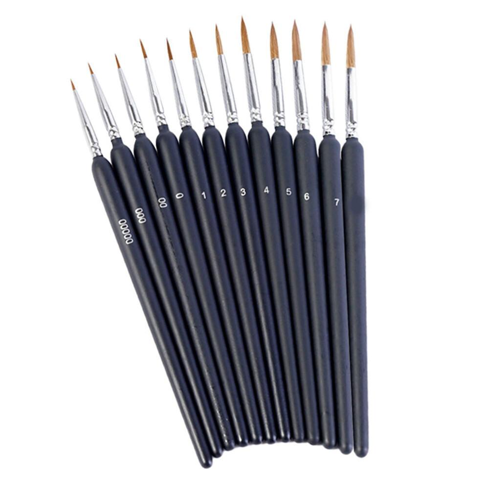 Multi-Purpose Painting Brushes Set Ideal For Face Painting Suitable For Oil And Acrylic Soft-Bristled Detail Tools Copper Pen Barrel Reusable Fine 9180479840046