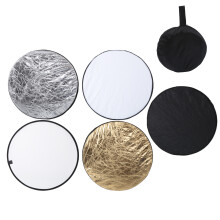 Lighting Control Reflector5In1Collapsible Multi Disc With Removable Reversible Zippered Slipcover Translucent Disc Photography Reflector Panel