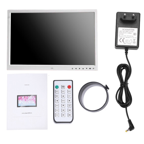 Auto Rotate Digital Picture Frame17Inch Touchscreen Display WiFi Electronic Photo Frame Remote Control Wall Mounted Design Sleep Mode Function