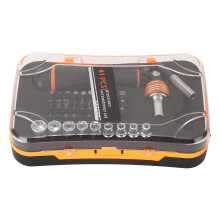 Magnetic Bit Adaptor Chrom Vanadium Steel Ratcheting Screwdriver Handle Compact Design Precision Mechanism Sturdy Carrying Case Wide Applications