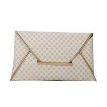 Fashion Print PU Clutch Handbag For Women Evening Bag Unique Design Evening Bag High Quality PU Leather Frosted Glitters Silver Tone Chain Strap