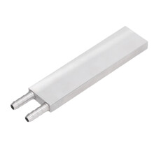 Industrial Inverter Driver Cooling Water Cooling Block Aluminum Alloy For Liquid Cooling System With M Shaped Internal Channel Polished Finish