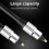 Optical Sound Cable Clear 5m/16.4ft, Gold-Plated 7