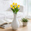 Yellow Tulip Artificial Bouquet 6 pcs for Home Decor 6