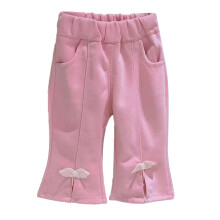 Stretchy Toddler Pants for Boys and Girls, Lightweight Bell Bottom Design with Wing Decorations, Relaxed Fit for Comfort in Soft Cotton Blend for