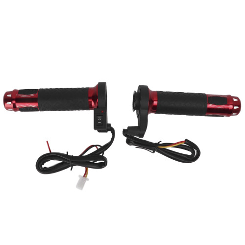LCD Voltage Digital Display Throttle Grip Set Universal Voltage Automatic Identification Real Time Voltage Reading Anti Slip Handlebar Grip Premium 1