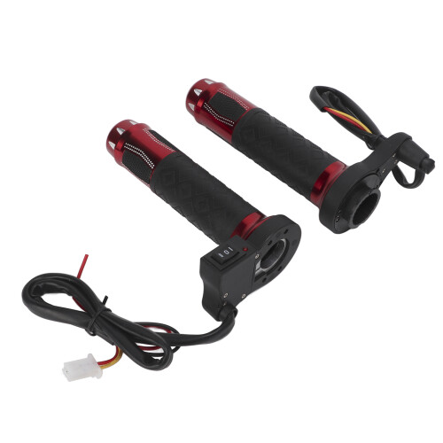 LCD Voltage Digital Display Throttle Grip Set Universal Voltage Automatic Identification Real Time Voltage Reading Anti Slip Handlebar Grip Premium 2