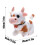 Interactive Walking Cow Plush Toy 18cm with Sounds and 2