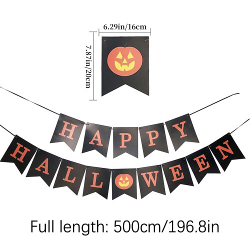 Υφασμάτινο πανό για το Halloween με τρομακτικά γράμματα 2