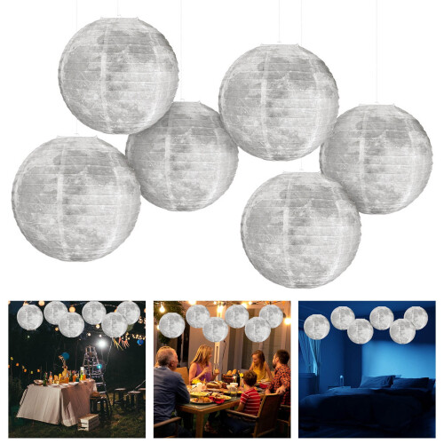 Ensemble de 6 lampes en papier décoratives pour plafond 1