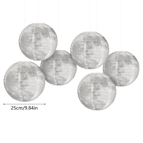 Ensemble de 6 lampes en papier décoratives pour plafond 2