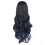 Parrucca Lolita lunga e riccia multicolore con clip per cosplay (Nero/Blu) 7