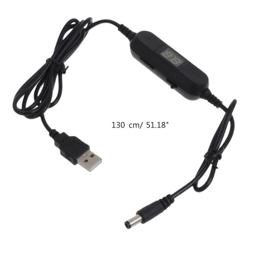 Μετατροπείς USB5V σε DC12V Μετατροπείς τάσης ανύψωσης Καλώδιο USB σε 5.5x2.1mm Συνδέσεις με 2