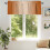 Κρεμαστό βερνίκι Ombre Burnt Orange 60x18 ιντσών, με τσέπη για κουρτινόξυλα, φιλτράρισμα 6
