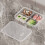Stackable Refrigerator Organizer Bins with Lids, BPA-Free Clear Compartmentalized Boxes (4 Compartments) – Compatible with Standard Fridges 2