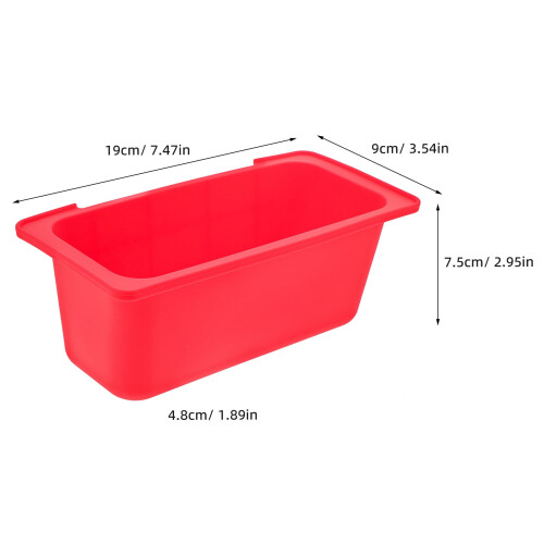 Bac à graisse en silicone rouge réutilisable pour usage domestique 1