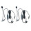 Boom Microphone Cable Headset Adapter with Mic Switcher 8
