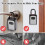 Key Lock Box Wall Mounted, Portable Lock Box for House Key Capacity, Weatherproof Resettable Code House Key Safe Security Lock 4