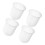 Toiletborstelhouder, wit, plastic, ruimtebesparend, 4 stuks 5