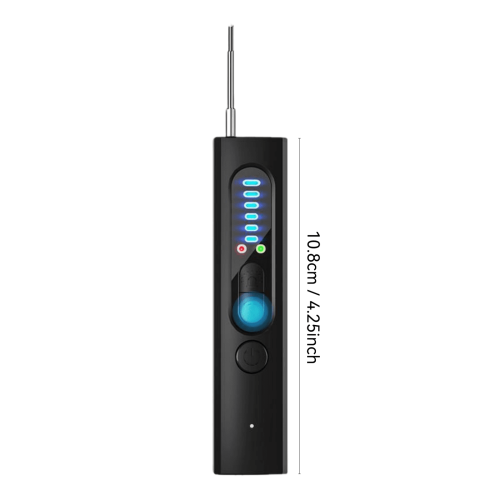 Draagbare RF-signaaldetector/afluisterapparatuurdetector (zwart) 1